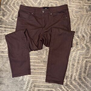 Men's Maroon Slim Pants - 30x28